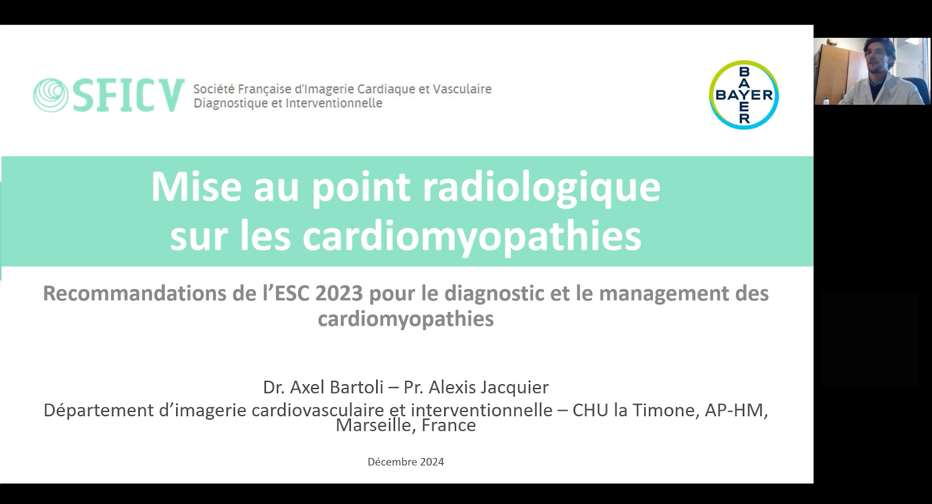 Mise au point radiologique sur les cardiomyopathies - Dr Axel BARTOLI